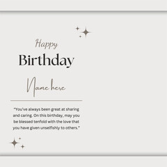 Happy Birthday Card