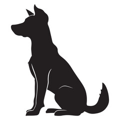 Labrador Retriever silhouette portrait, Dog silhouette Dog paw silhouette Dog face Sitting dog silhouette