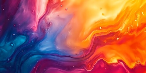 Colorful abstract painting background. Liquid marbling paint background