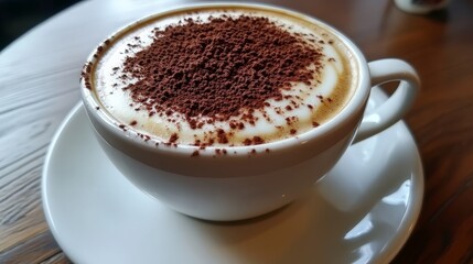Coffee with Cocoa Powder