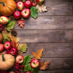 Thanksgiving Autumn Halloween background- Rustic theme. Copy space for text. Design Mockup