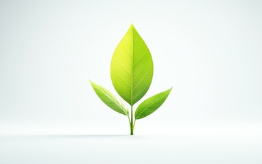 Obraz premium A vibrant green leaf symbolizes growth and nature's beauty, perfect for eco-friendly designs and natural themes.