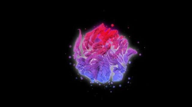 Fatima Al Zahra  Logo 3D Animation on Transparent Alpha Background	
