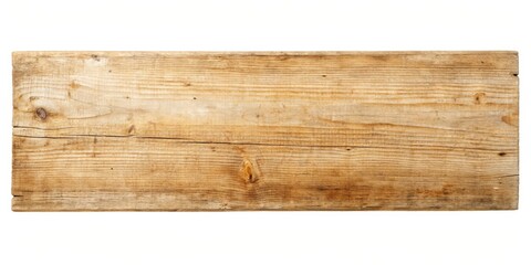 Naklejka premium Wood texture of plank isolated on white background with natural patterns