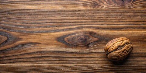 Close-up shot of real black walnut wood texture with distinctive natural grain pattern
