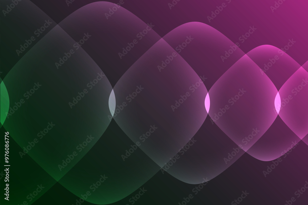 Poster Pink green color gradient background with transparent rounded squares, texture blur abstract background, abstract gradation blur texture. Blurred colored soft gradient background