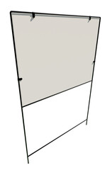 Blank Real Estate Yard Sign Ready for Your Message and Graphics Isolated. Transparent PNG.