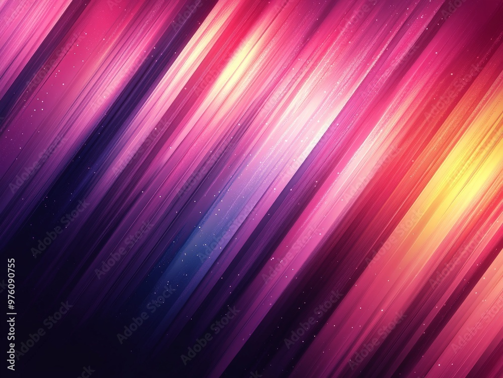 Aufkleber This image features vibrant diagonal streaks of light in an abstract composition, creating a sense of motion and energy, perfect for modern artistic visual interest.