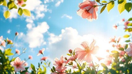 flowers and butterflies