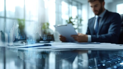 A business administrator and a lawyer reviewing legal documents in a professional boardroom with a formal business setting.