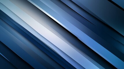 Fototapeta premium A sleek geometric abstract backdrop featuring overlapping blue shapes, perfect for professional presentations, modern designs, and minimalist backgrounds.