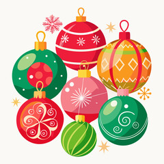 Christmas balls and decorations