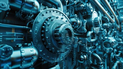 Intricate Machinery Close-up