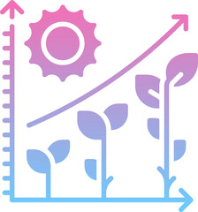 Leaf growth icon