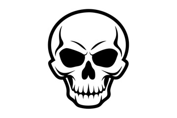 Fototapeta premium Skull vector line art illustration