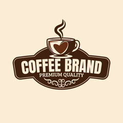 design for coffee brand classic and elegant