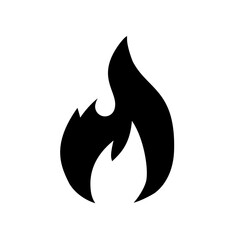 flame, fire - vector icon