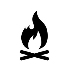 campfire, bonfire, burn icon vector