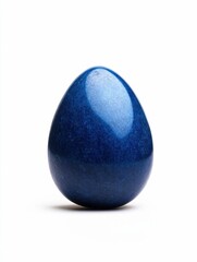 Blue Gemstone Isolated on White Background
