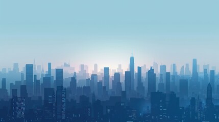 Fototapeta premium Cityscape at Dawn