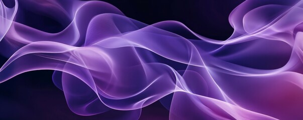 Obraz premium Abstract purple wave background creating dynamic flowing lines
