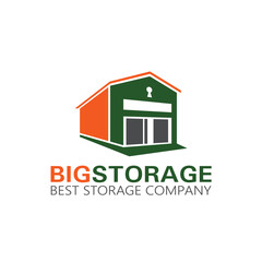 warehouse logo vector illustration design, store house logo design