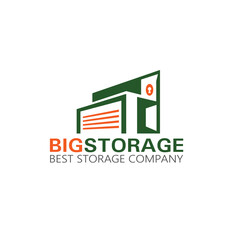 warehouse logo vector illustration design, store house logo design