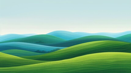 Obraz premium Rolling Hills Landscape