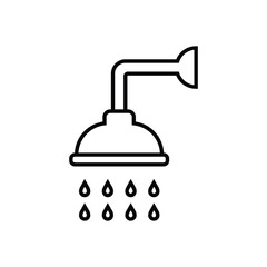 Shower Hotel Bathroom and other Facilities Icon
