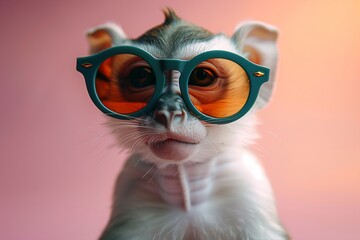 Obraz premium monkey with sunglasses