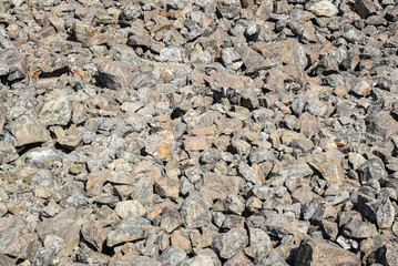 Close up of grey stones with silver minderals around the Sala Silver mine