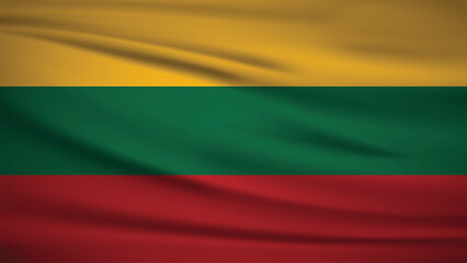 Flag officially Lithuania, Background Illustration 4K