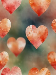 Obraz premium red hearts background