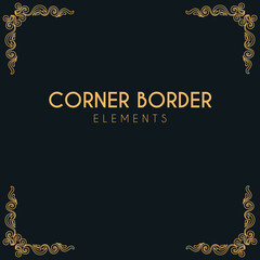 Ornaments border, Corner border elements 