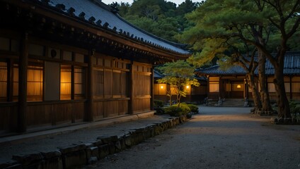 Kyoto Zenrin-ji in the evening.