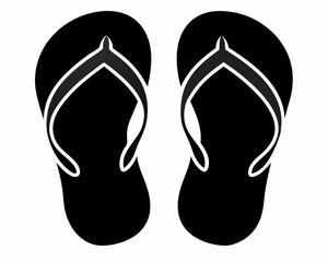 Flips Flops silhouette vector