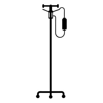 recommend clip art: IV stand silhouette vector illustration