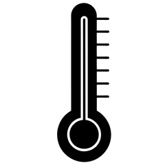 Thermometer silhouette vector illustration