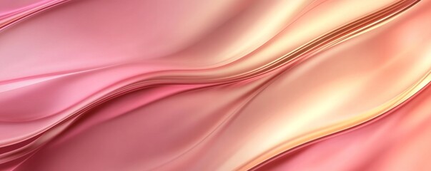 Abstract pink gold liquid paint swirls background texture