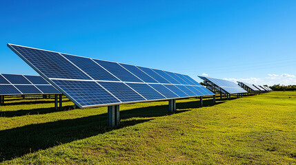 solar panels on a farm