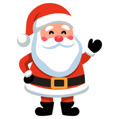 Cartoon vector Santa Claus Christmas cartoon character