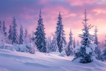 sunset in the mountains