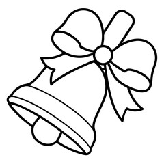 Jingle Bells with Ribbon - Vector Design