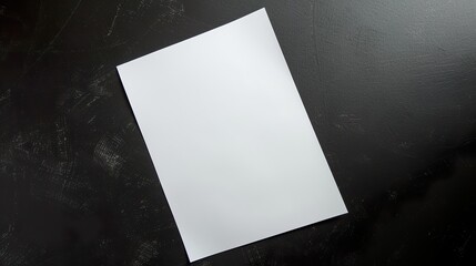 White_sheet_of_paper_on_a_black_background