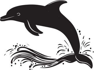 dolphin jumping in water