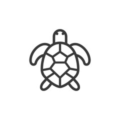 Fototapeta premium Line Art Illustration of a Turtle