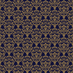 Ornate floral pattern in rich colors for decorative use.