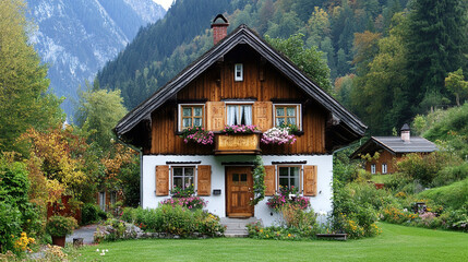house in the mountains