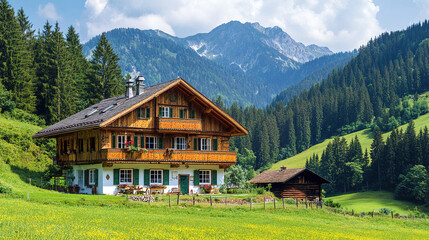 swiss alpine village