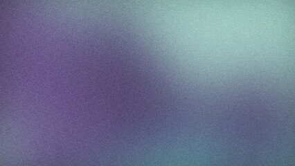 Grainy colorful gradient background. Abstract,sea green, purple, blurred, mesh, noise, wave, bokeh, retro vibes.